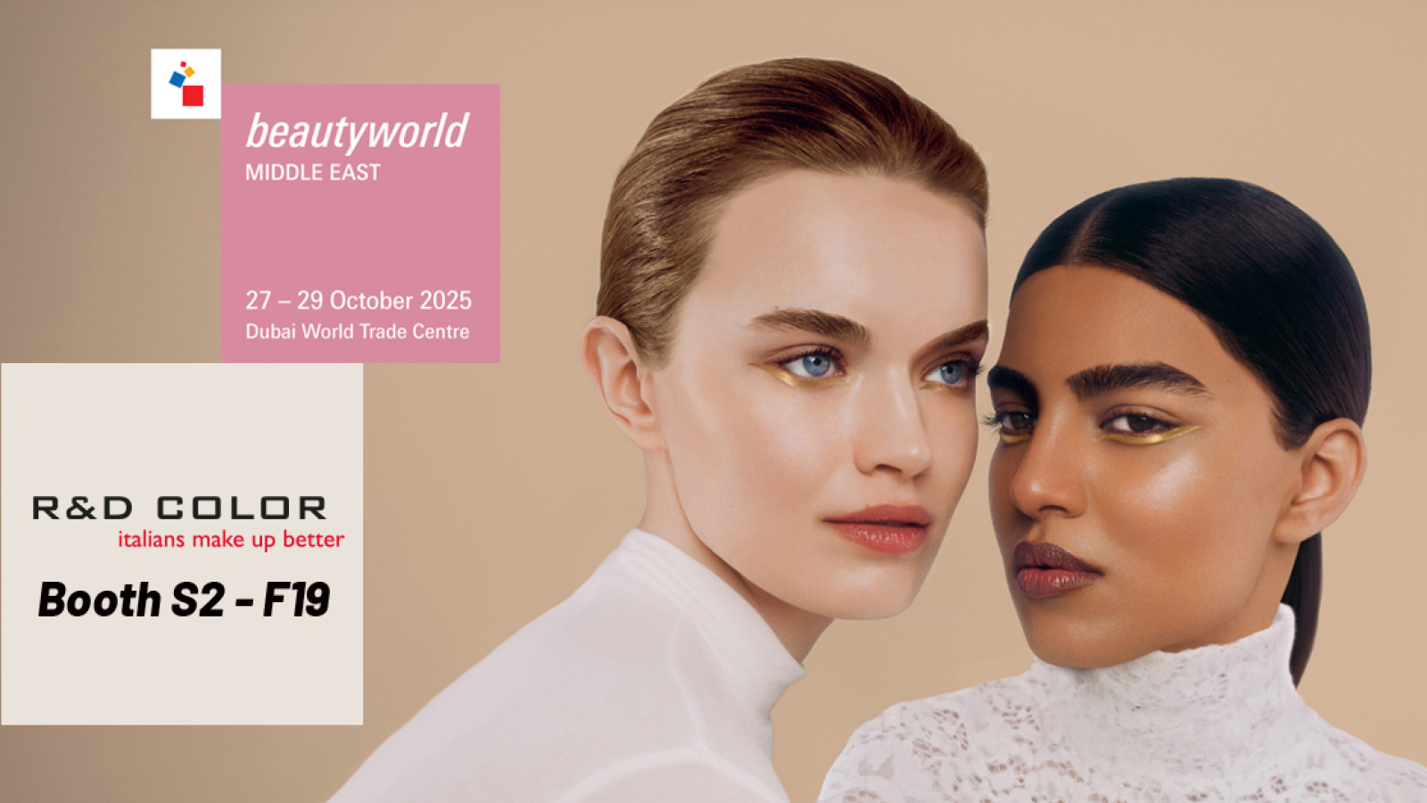R&D color at Beautyworld Middle East Dubai 2025, booth S2-F19
